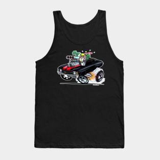 MONSTER MUSCLE Black n Red 1971 Chevelle Tank Top